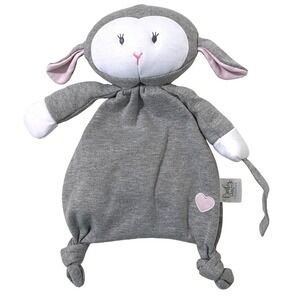 Baby Ganz Collection Little Blessings Lamb Pacifier Cozy Lovey Gray‎ Soother 12"